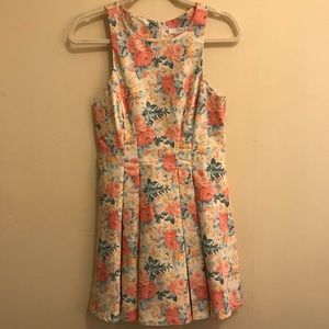Lush floral fit & flare dress